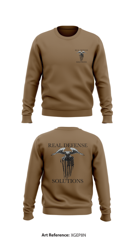 REAL DEFENSE SOLUTIONS Store 1 Core Men's Crewneck Performance Sweatshirt - XgeP8n