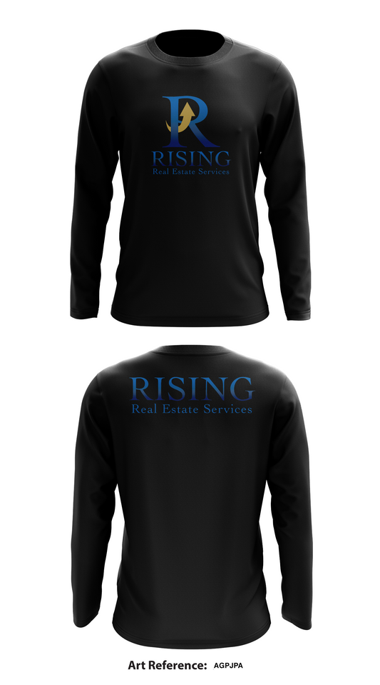 RISING Real Estate Services Store 1 Core Men's LS Performance Tee - AGpjpa