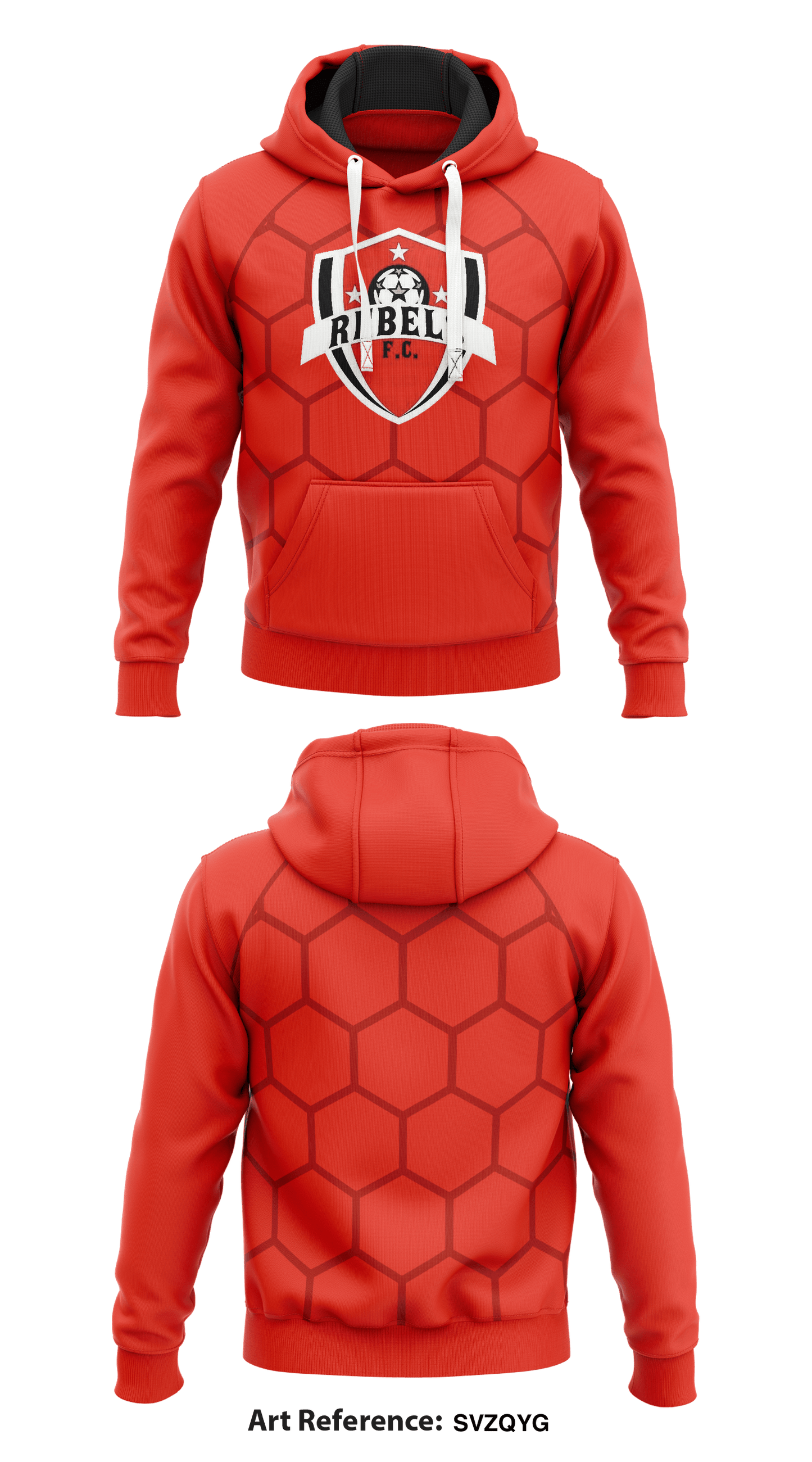 Rebels FC  Core Men's Hooded Performance Sweatshirt - svzQyg