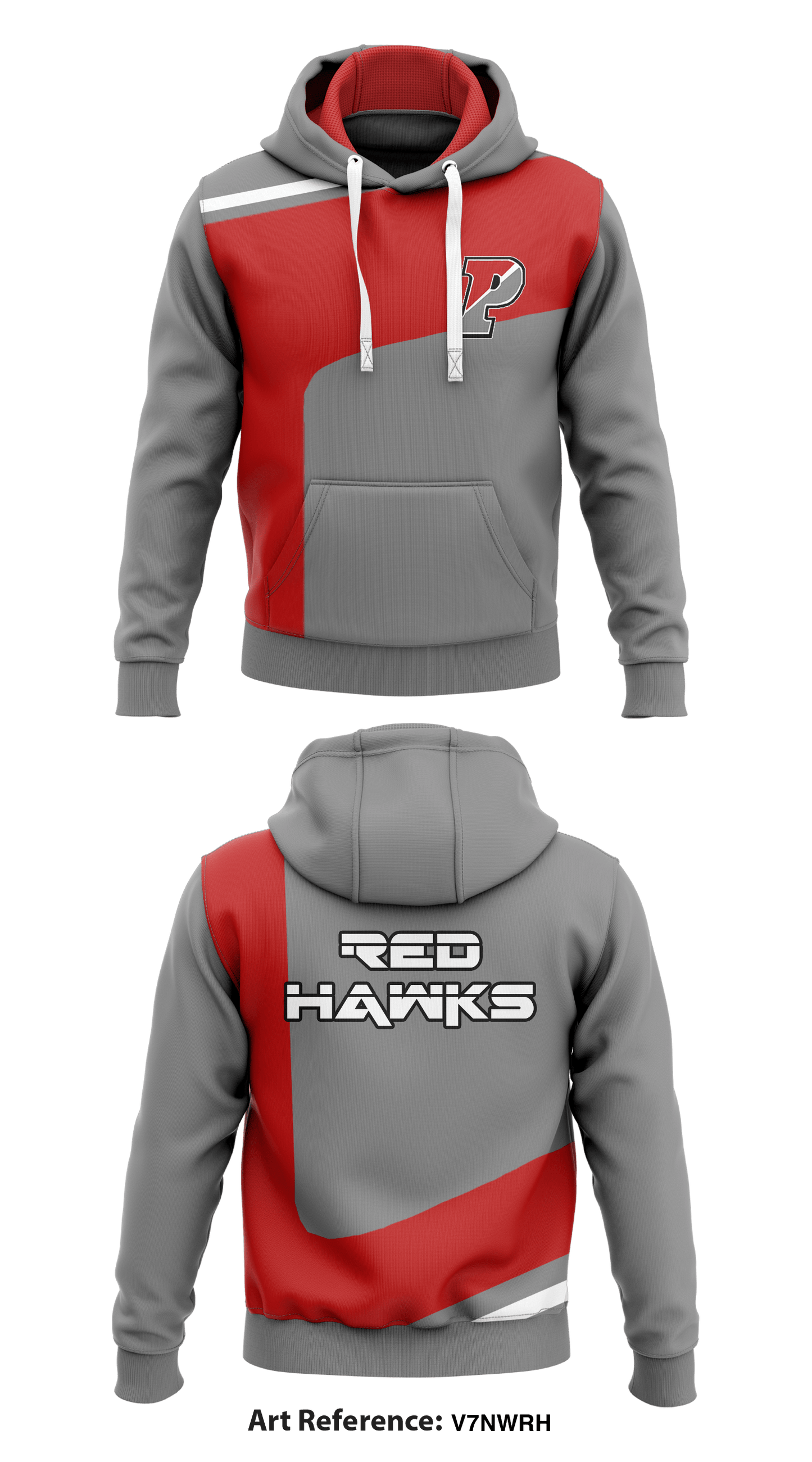 RedHawks Store 1  Core Men's Hooded Performance Sweatshirt - V7Nwrh