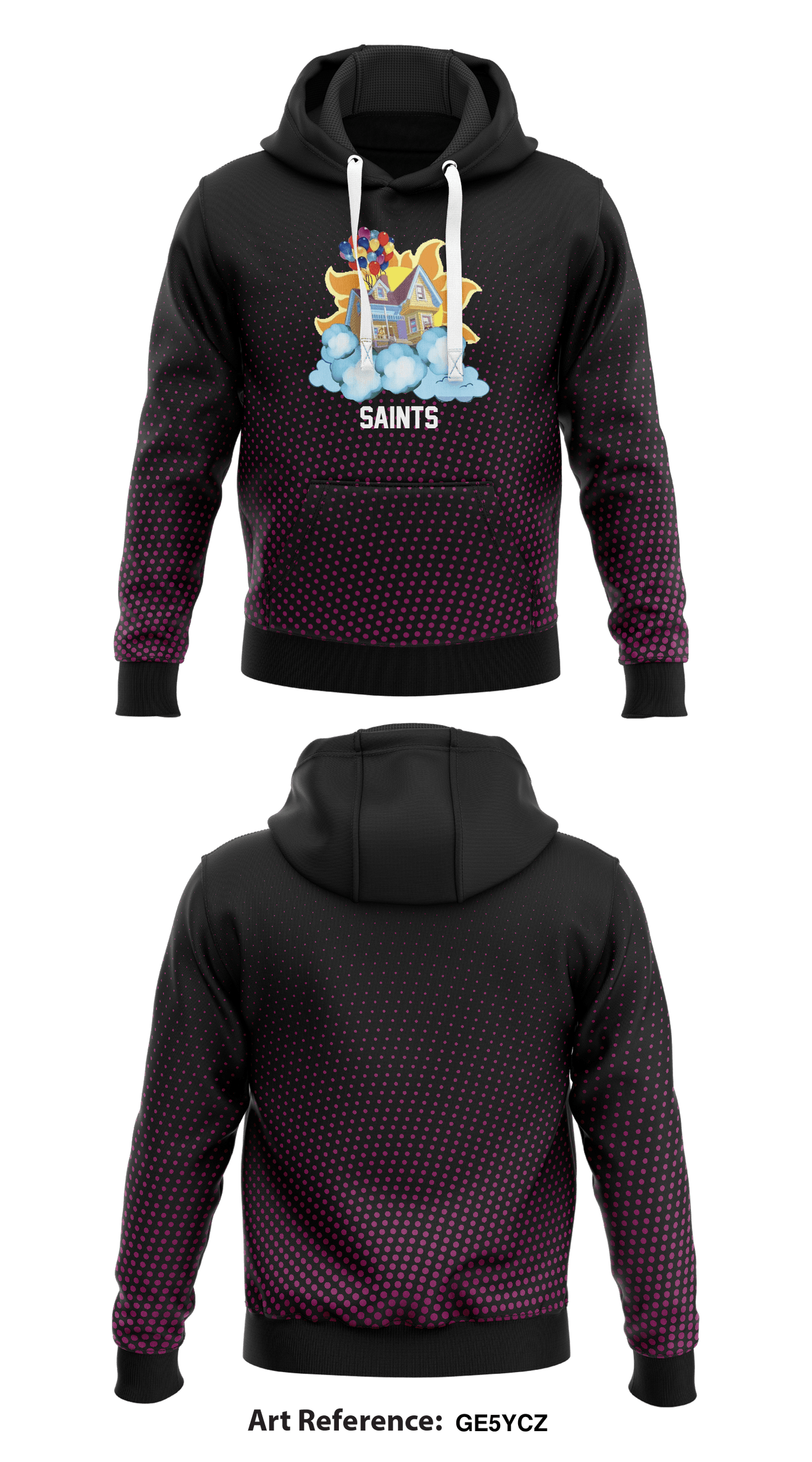 Saints2  Core Men's Hooded Performance Sweatshirt - GE5YCZ