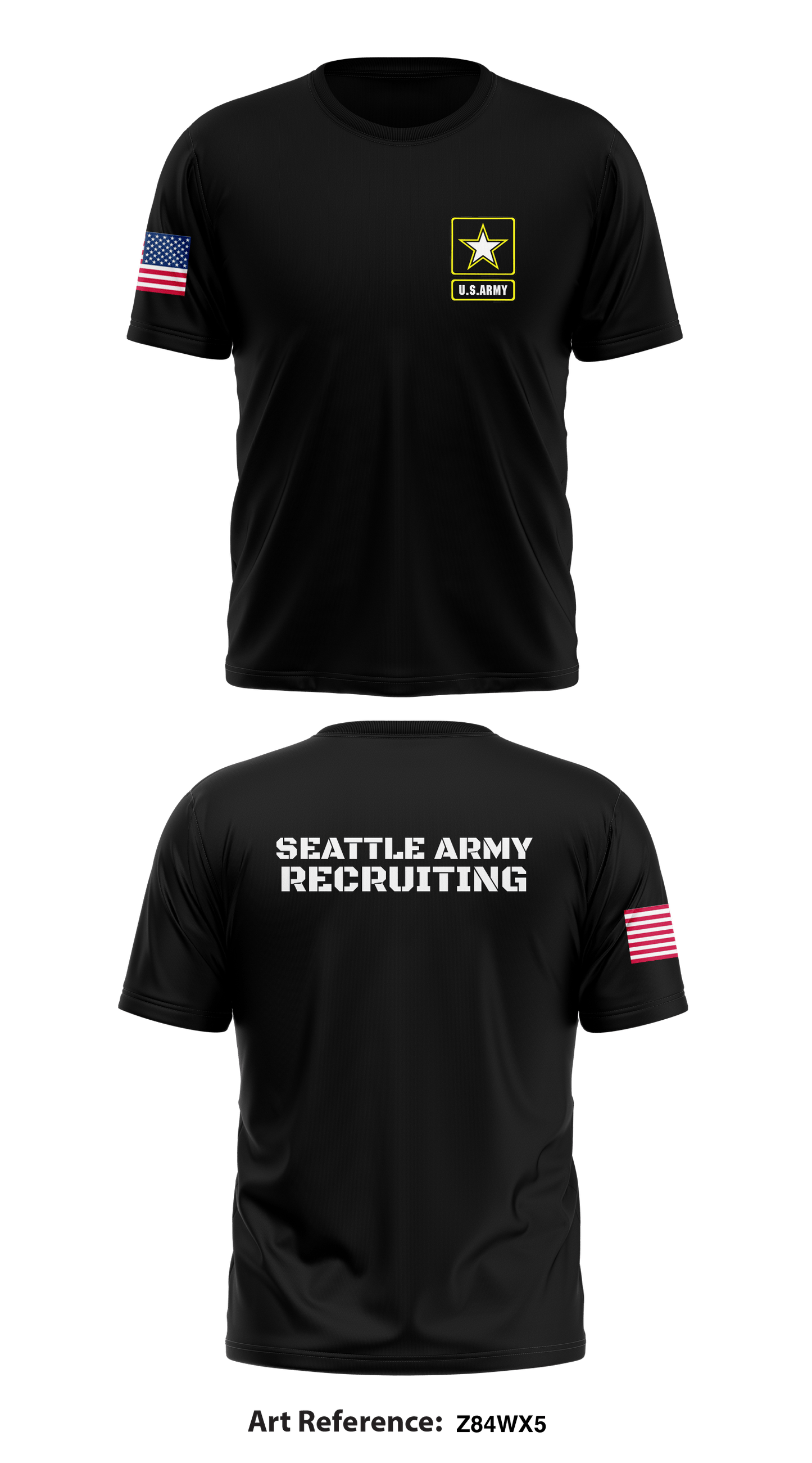 Seattle Army Recruiting Core Men's SS Performance Tee - z84wx5