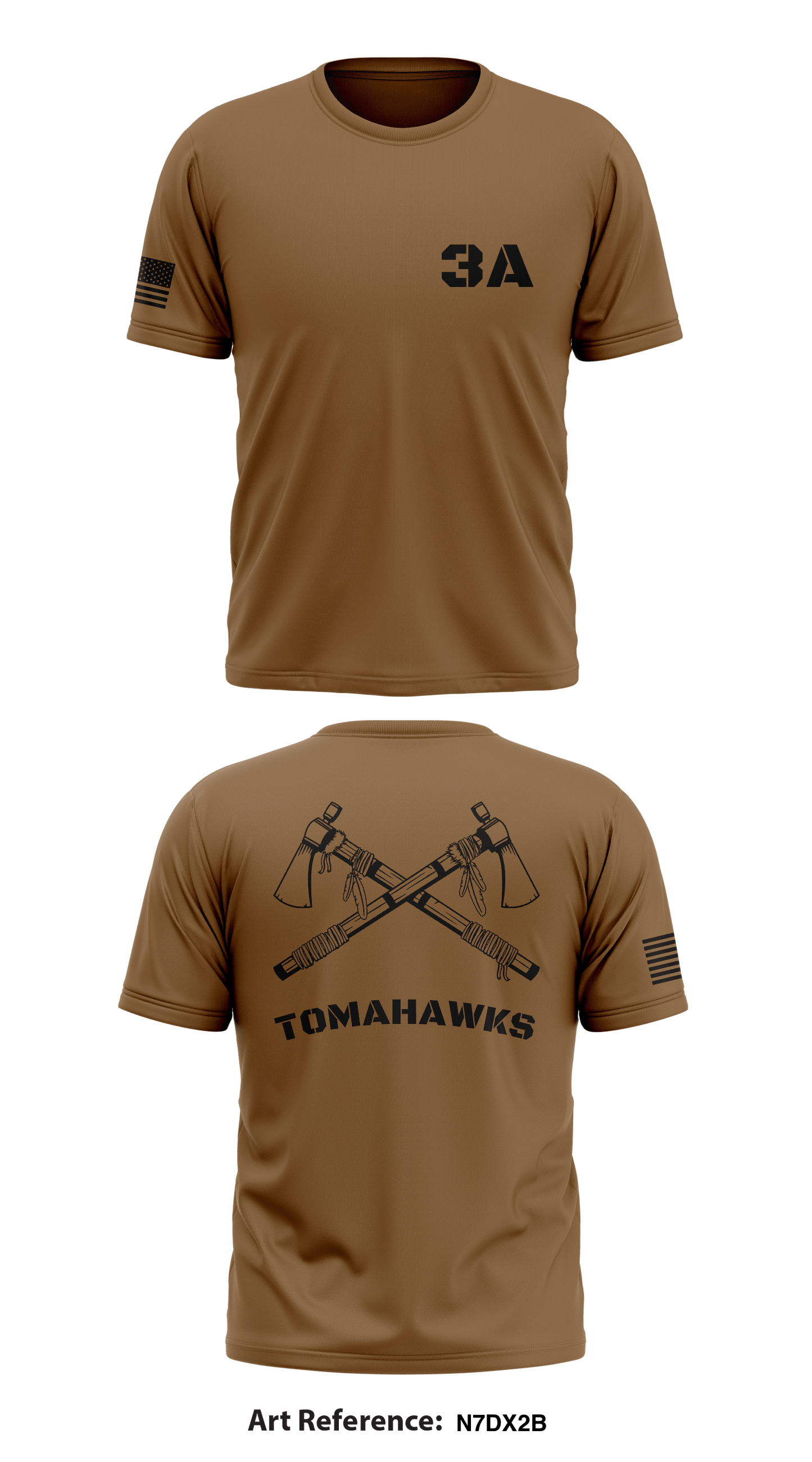 TOMAHAWKS Store 1 Core Men's SS Performance Tee - N7dX2B