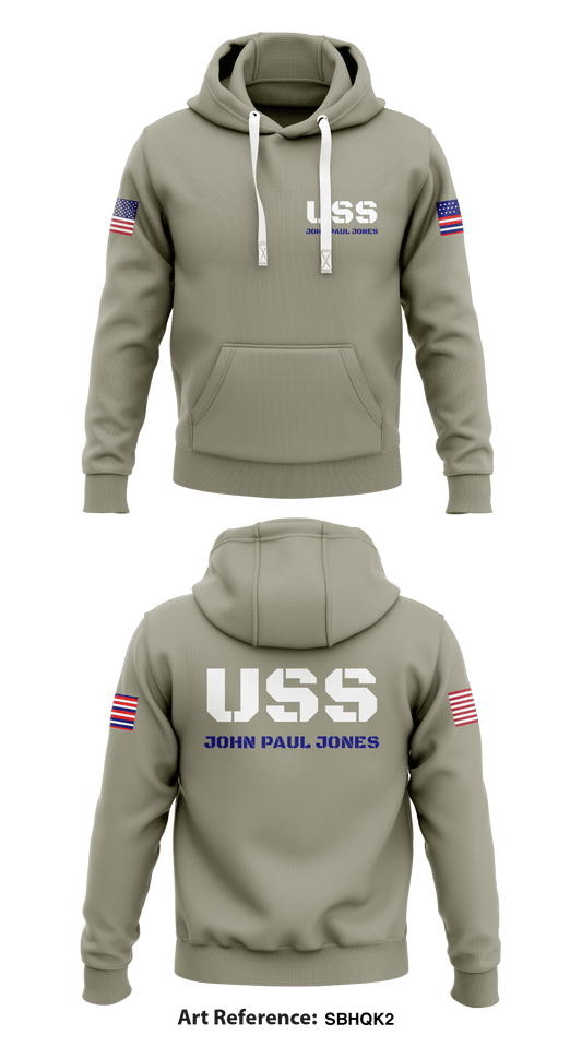 USS JOHN PAUL JONES  Store 1  Core Men's Hooded Performance Sweatshirt - sbHqk2