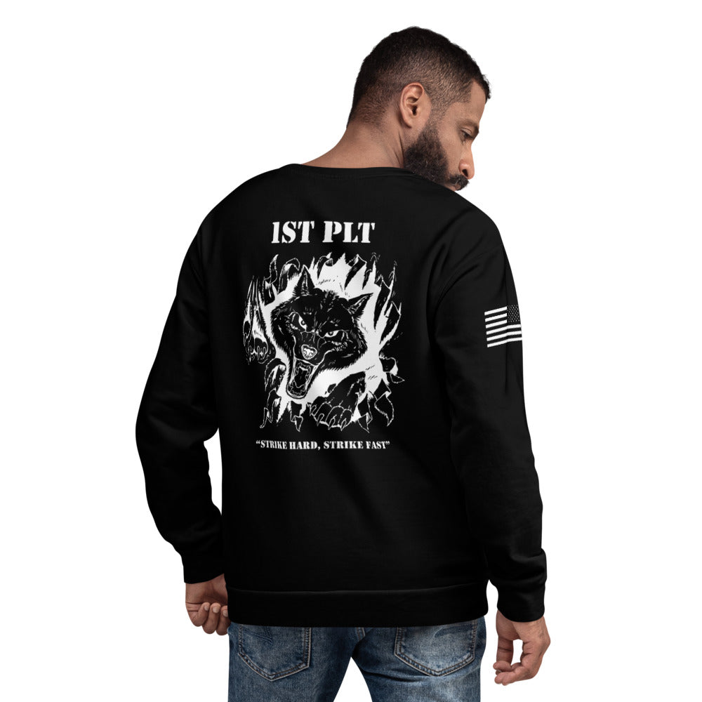 1st PLT, 293 MP CO Store 1 Core Men's Crewneck Performance Sweatshirt - XaGaPE