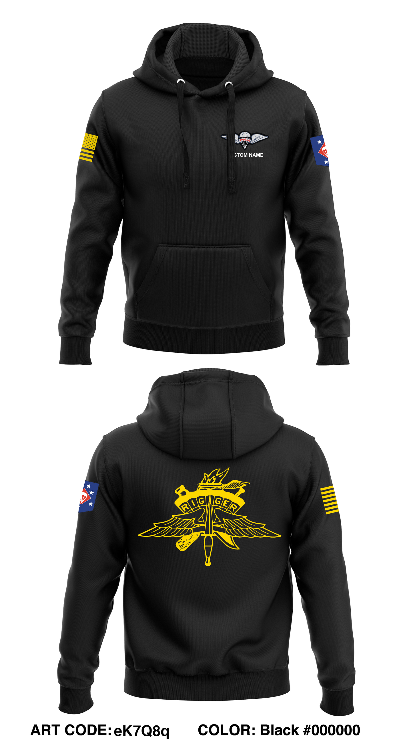 CUSTOM 1st Aerial Delivery Store 1  Core Men's Hooded Performance Sweatshirt - eK7Q8q