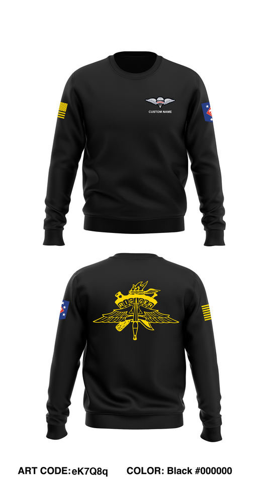 CUSTOM 1st Aerial Delivery Store 1 Core Men's Crewneck Performance Sweatshirt - eK7Q8q