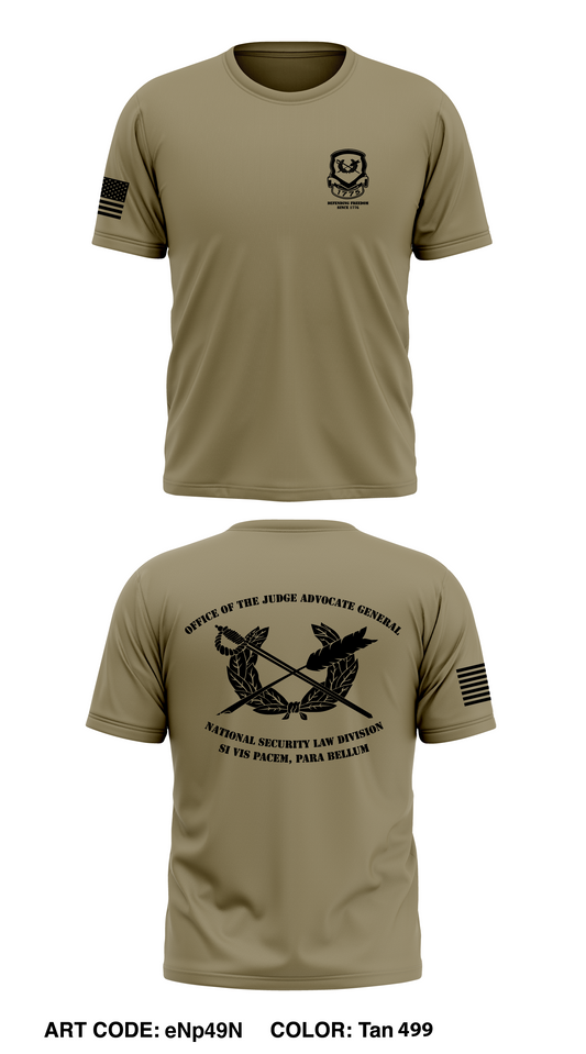 Office of the Judge Advocate General - National Security Law Division Core Men's SS Performance Tee - eNp49N