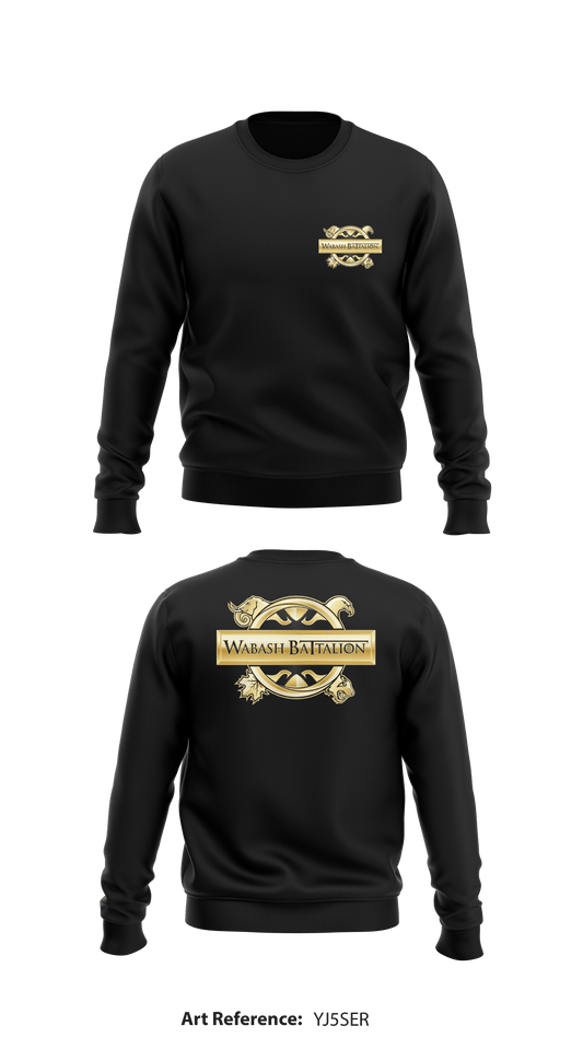 The Wabash Battalion Army ROTC Core Men's Crewneck Performance Sweatshirt - eaaLuY