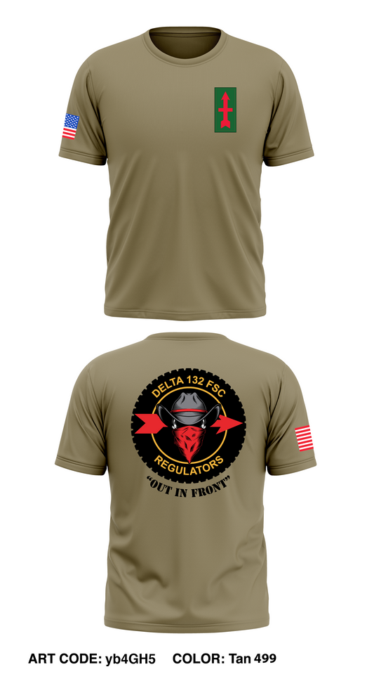 Delta Co. 105TH CAV "REGULATORS" Core Men's SS Performance Tee - yb4GH5